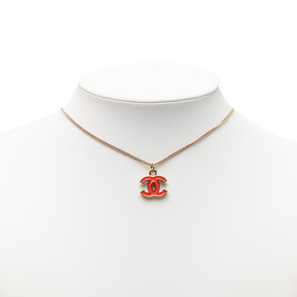 CHANEL Authentic Red Logo Necklace - Picture 5 of 5